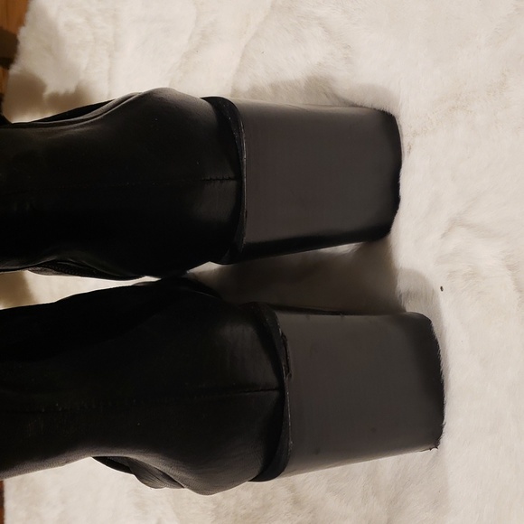 Vero Cuoio 41 black ankle boots leather Italian. - Picture 8 of 11